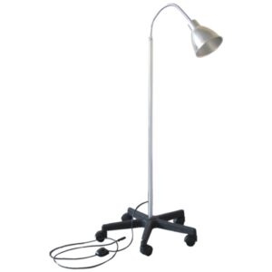 Lampada da Studio Alogena 100 W con Braccio Flessibile e Ruote