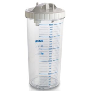 Vaso per Aspiratore 5 Litri con Coperchio Autoclavabile 143°C Apec - 2 pz - 1