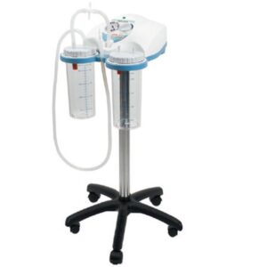 Aspiratore Chirurgico Supervega Battery su Carrello con 2 Vasi da 2 Litri - 1