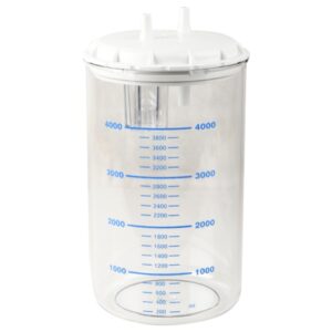 Vaso 4 Litri con Coperchio in Makrolon Autoclavabile a 121°C - 3 pezzi - 2