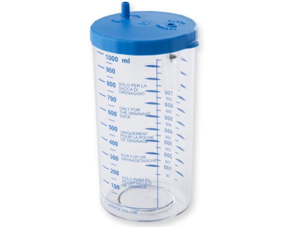Vaso Autoclavabile per Sacche Monouso Aspeed 1 litro con Coperchio - 4 pezzi