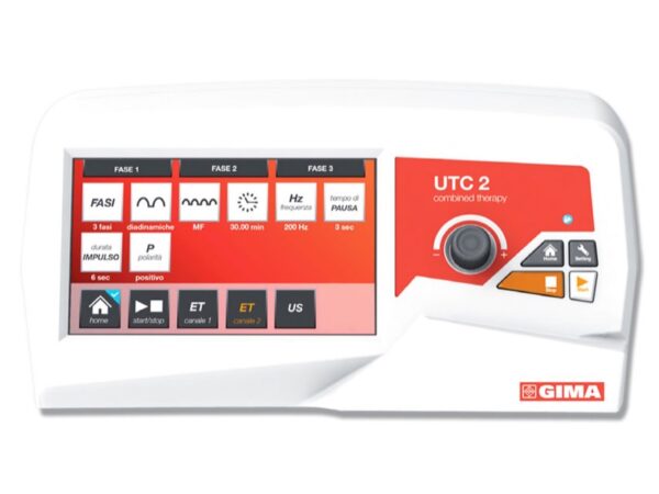 UTC2 Apparecchio Combinato Ultrasuoni + Elettroterapia 1-3 MHz 2 Canali Programm
