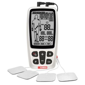Elettrostimolatore TENS/EMS a 2 Canali 60 Programmi Medici - 3 pezzi - 1