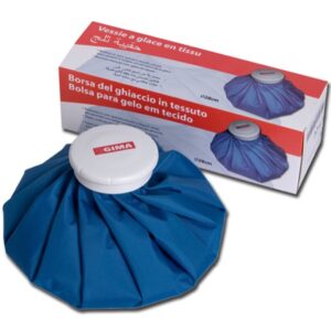 Borsa Ghiaccio Azzurra diametro 28 cm con Tappo Grande diametro 6 cm - 25 pezzi