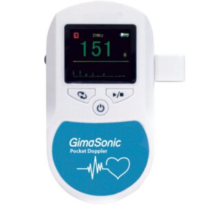 Pocket Doppler Fetale Gimasonic con Display a Colori senza Sonda - 3 pezzi - 1