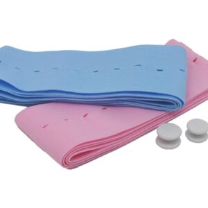 Cinghie Monitor Fetale Addominali Monouso 6x120 cm Rosa/Azzurro - 100 kit - 1