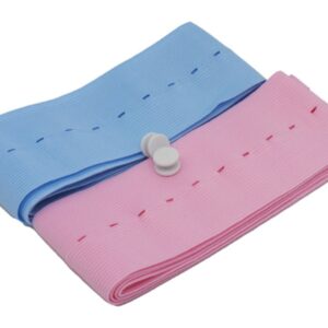 Cinghie Monitor Fetale Addominali Monouso 6x120 cm Rosa/Azzurro - 100 kit - 2