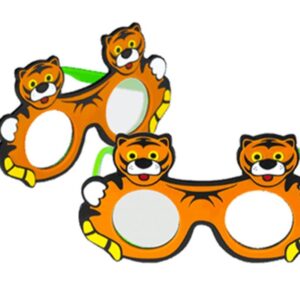 Occlusore Pediatrico per Bambini a Forma di Tigre per Esame Oftalmologico - 4 pz
