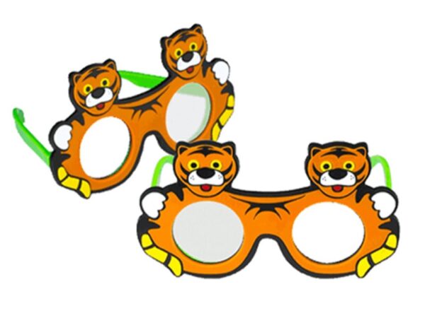 Occlusore Pediatrico per Bambini a Forma di Tigre per Esame Oftalmologico - 4 pe