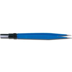 Pinza Bipolare Retta 15 cm con Copertura Isolante - Punte Rette 0,5 mm - 2 pezzi