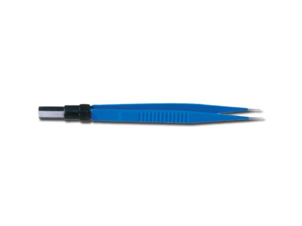 Pinza Bipolare Retta 15 cm con Copertura Isolante - Punte Rette 0,5 mm - 2 pezzi