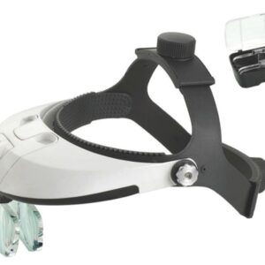 Caschetto con 2 LED e 5 Lenti Ingrandenti da 1,0x a 3,5x Regolabile - 4 pezzi - 1