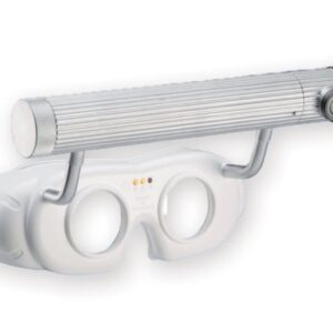 Occhiali Nistagmo a LED a Batteria Bianchi con Timer 30/60/90 Secondi