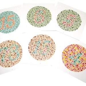 Test Percezione Colore per Daltonismo Adulti 15 Tavole Nuovi Numeri - 8 pz - 1