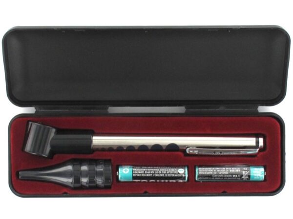 Set Combi Otoscopio con Lucciola LED e 3 Speculum Auricolari 2,5-3,5-4,5x38 mm -