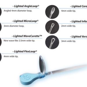 Assortimento Curette Auricolari Illuminate con LED e Lente 8 FlexLoop - 50 pezzi - 1