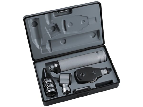Set Oto-Oftalmoscopio Parker Alogeno con Valigetta Nero