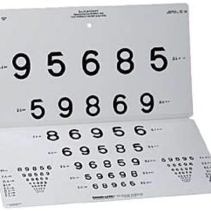 Ottotipo con Numeri LEA da Lontano 15 Linee a 3 m
