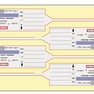 Etichette Autoadesive Sigillo per Contenitori Sterilizzazione con Pin - 3300 pz