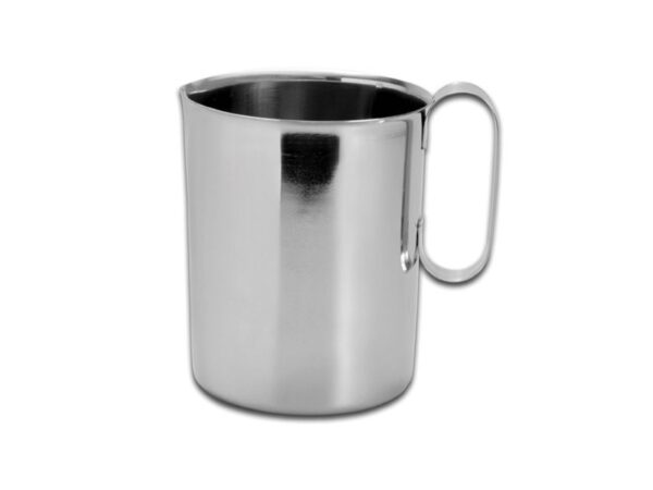 Becher in Acciaio Inox AISI 304 con Manico 1000 ml diametro 105xh130 - 10 pezzi