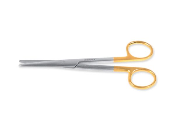 Forbici Mayo Stille Carburo di Tungsteno Rette Smusse 15 cm Linea Gold - 5 pezzi
