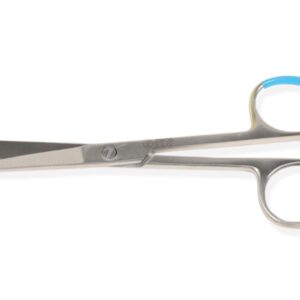 Forbici Chirurgiche Sterili Monouso in Acciaio Inox Punte Alterne Rette 13 cm - - 1