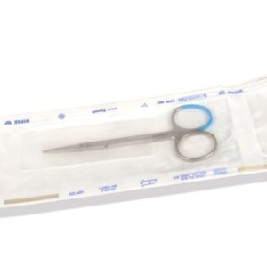 Forbici Iris Sterili Monouso in Acciaio Inox Punte Acute Rette 11,5 cm - 100 pz - 2