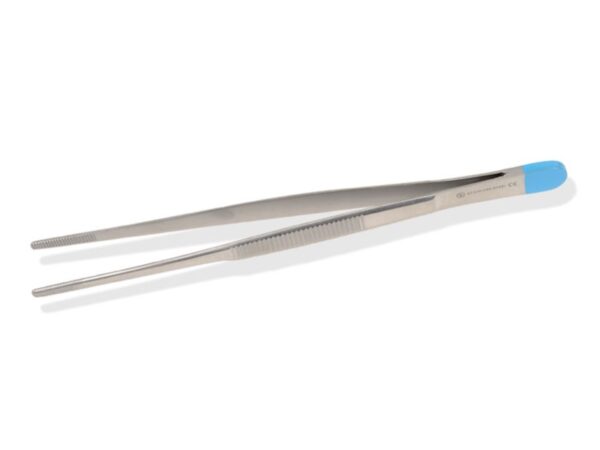 Pinza Medicazione Anatomica Sterile in Acciaio Inox Retta 13 cm - 100 pezzi