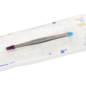 Pinza Medicazione Anatomica Sterile in Acciaio Inox Retta 13 cm - 100 pezzi - 2