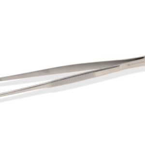 Pinza Medicazione Anatomica Sterile Retta 16 cm in Acciaio Inox Monouso - 75 pz