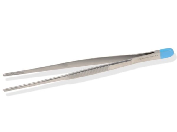 Pinza Medicazione Anatomica Sterile Retta 16 cm in Acciaio Inox Monouso - 75 pz
