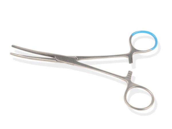 Pinza Pean Emostatica Sterile Monouso in Acciaio Inox Curva 16 cm - 50 pezzi
