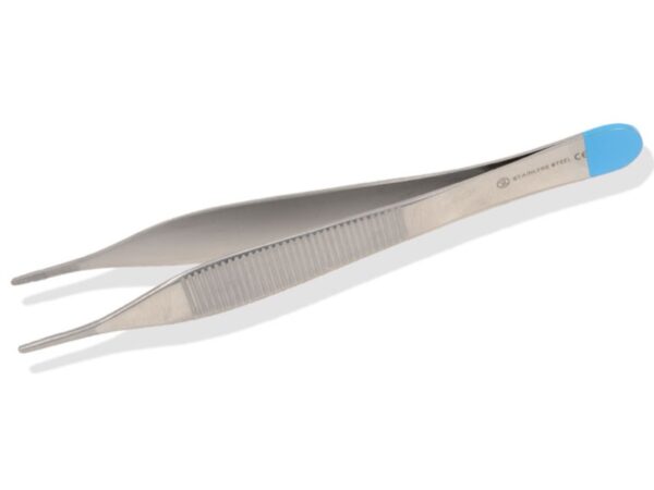 Pinza Adson Anatomica Monouso Sterile in Acciaio Inox Retta 12 cm - 100 pezzi