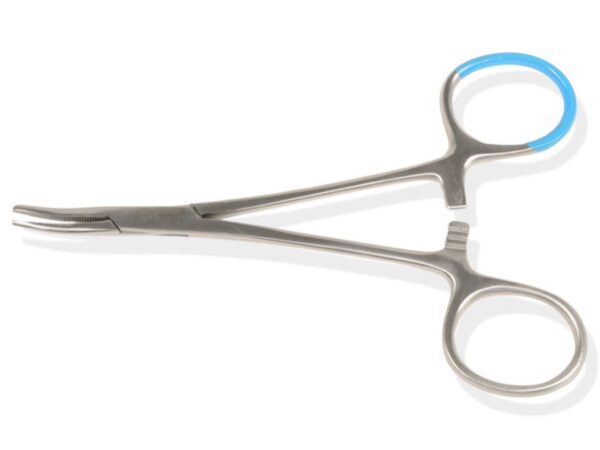 Pinza Emostatica Halsted Mosquito Monouso Sterile Inox Curva 12,5 cm - 75 pz