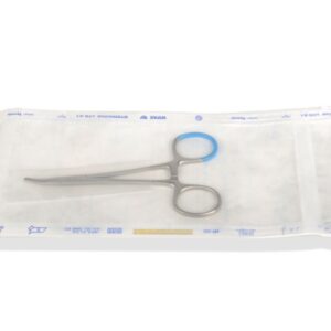 Pinza Emostatica Halsted Mosquito Monouso Sterile Inox Curva 12,5 cm - 75 pz - 2
