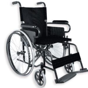 Carrozzina Value Basic a Doppio Incrocio Seduta 41 cm Tessuto Nylon Nero - 2 pz - 1