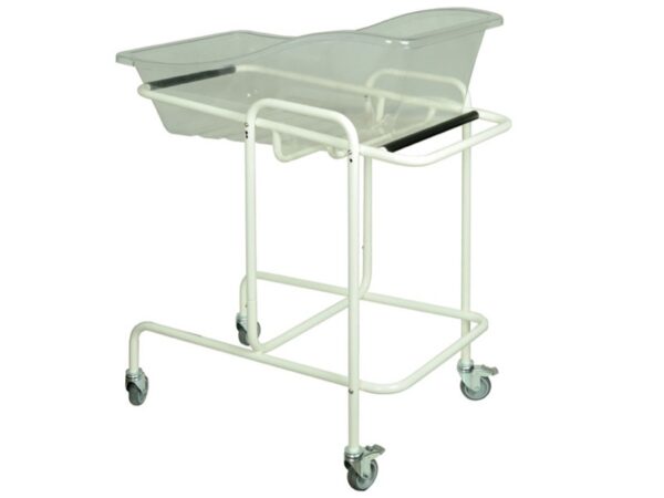 Culla Neonatale in Plastica Trasparente con Carrello