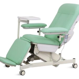 Poltrona Elettrica da Dialisi in Acciaio e PVC Ignifugo, Materasso 6 cm - 1
