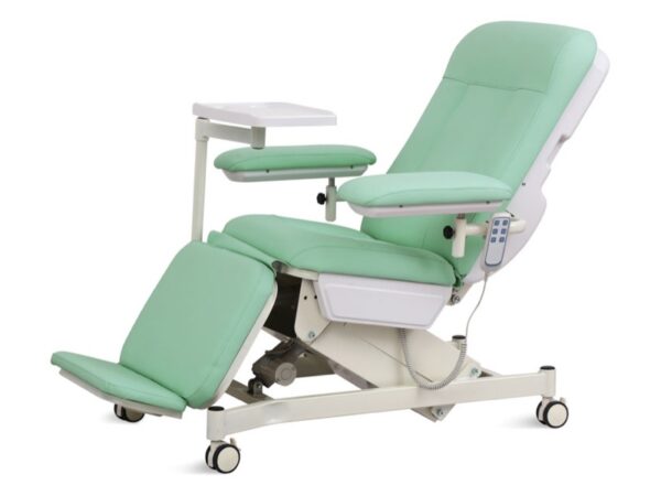 Poltrona Elettrica da Dialisi in Acciaio e PVC Ignifugo, Materasso 6 cm