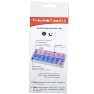 Portapillole Settimanale 7 Giorni x 2 Scomparti in Italiano - 40 pezzi - 3
