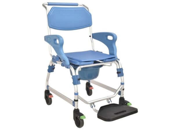 Sedia a Rotelle Comoda Smart in Lega di Alluminio Anodizzato