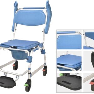 Sedia a Rotelle Comoda Smart in Lega di Alluminio Anodizzato - 2