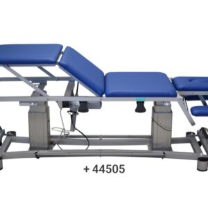 Lettino da Trattamento a 4 Sezioni ad Altezza Variabile in Tubolare Blu - 2