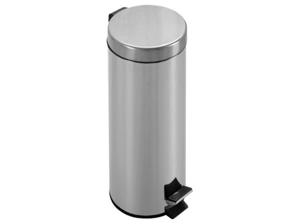 Cestino Rifiuti in Acciaio Inox AISI 410 a Pedale 30 Litri - 4 pezzi