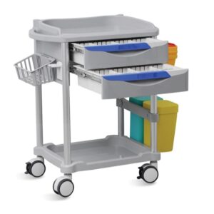 Carrello Trattamento Neo Plus in ABS Antibatterico, Acciaio e Alluminio - 2