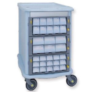 Carrello Double Face da Farmacia con 62 Cassetti Monodose - 1