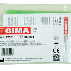 Fascia Elastica di Resistenza Latex Free 1,5 m x 14 cm x 0,25 mm Verde - 40 pz - 3