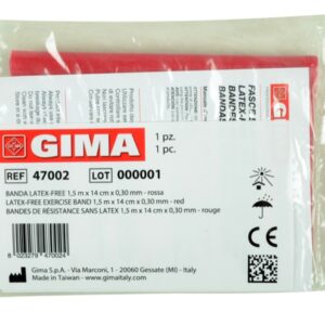 Banda Elastica di Resistenza Latex-Free 1,5 m x 14 cm x 0,30 mm Rossa - 40 pezzi - 3