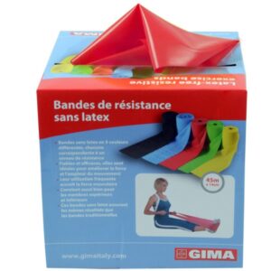 Banda Elastica Latex-Free Fisioterapia 45 m x 14 cm x 0,30 mm Rossa - 2 pz - 3