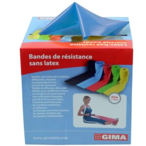 Fascia Elastica di Resistenza Latex Free 45 m x 14 cm x 0,35 mm Blu - 2 pz - 3
